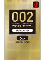 【癒しフル】 オカモト ゼロツー 0.02 リアルフィット 6個入り｜condom0420