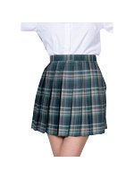 【癒しフル】 鉄板スタイルチェックスカート フォレストグリーン（KH7062GN）｜cosplay3778