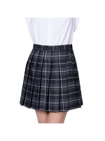 【癒しフル】 鉄板スタイルチェックスカート アースグレー（KH7064GR）｜cosplay3780