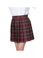 【癒しフル】 鉄板スタイルチェックスカート ブラウン＆グリーン（KH7065BR）｜cosplay3781