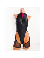 【癒しフル】 カットアウトソングスイムスーツ（ショート）/ Cut Out Thong Swimsuit（イージーストレッチ）（NM） （L-LL）｜cs4386