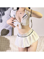 【癒しフル】 しろぴたミニセーラーポリス（YA0083）｜cs4513