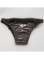 【癒しフル】 Rubbirized Swim brief （Stretch mesh）（NM） （XXL， Gunmetal）｜cs4517