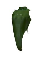 【癒しフル】 Hi neck high leg Swimsuit （K-0303 KW）（L， Kelp Gloss）｜cs4570