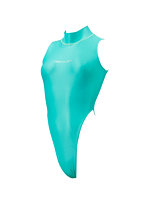 【癒しフル】 Hi neck high leg Swimsuit （K-0303 KW）（M， Lagoon Mist）｜cs4576