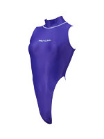 【癒しフル】 Hi neck high leg Swimsuit （K-0303 KW）（M， Midnight Surf）｜cs4583