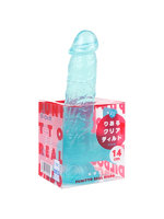 【癒しフル】 純国産 ぷにっとりあるクリアディルド14cm｜dildo0935