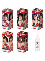 【癒しフル】 YUIRA JAPAN HOLE ハーレムセット 2025- 柏木こなつ 木下ひまり 天馬ゆい 沙月恵奈 有岡みう- ホール5個 ＋ 200ml オナホ専用ボトルローションのセット｜ho11684