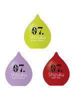 【癒しフル】 ZERO7 SHIZUKU 3種 各1個セット ［パウチローション付属］［先端刺激突起付き］ ブライトグリーン（サ●派向け） ライトパープル（ストローク派向け） ディープレッド（バランス派向け）｜ho11685