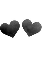 【癒しフル】 ニップルシール ハート 黒｜lingerie4966