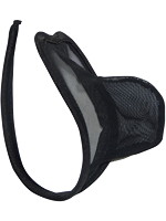 【癒しフル】 透明パワーネットメンズCスト ブラック｜lingerie5561