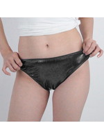 【癒しフル】 キラキラストレッチメタリックフルバック ブラック｜lingerie7017