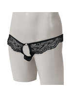 【癒しフル】 TML メンズ フロントオープンレースTバック ブラック｜lingerie8238