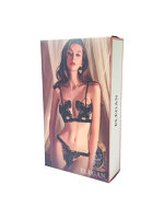 【癒しフル】 エレガントなバタフライブラショーツセット（4031B）｜lingerie9022