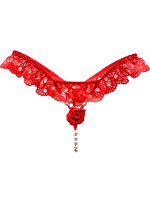 【癒しフル】 薔薇のパンティ レッド｜lingerie9058