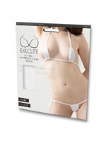 【癒しフル】 シースルーマイクロビキニセット ホワイト（PW011）｜li9349