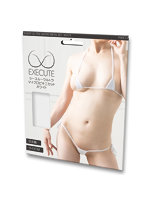 【癒しフル】 シースルーウルトラマイクロビキニセット ホワイト（PW013）｜li9351