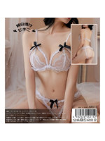 【癒しフル】 純白透け ビキニ｜li9359