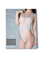 【癒しフル】 うすい。-usui- ハイレグレオタード（白）｜li9490