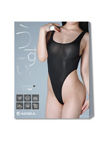 【癒しフル】 うすい。-usui- ハイレグレオタード（黒）｜li9491