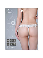 【癒しフル】 うすい。-usui- フリルTバック（白）｜li9675