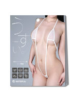 【癒しフル】 うすい。-usui- 極細サスペンダーショーツ（白）｜li9679