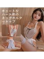 【癒しフル】 可愛いメイド エプロン コスチューム ベビードール 制服 過激 誘惑 萌え ハロウィン 仮装 コスプレ パーティー 尻の露出｜storeago003513pph7za8lr