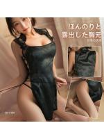 【癒しフル】 スリットチャイナ服 紐付き セクシー コスプレ 刺繍 ランジェリー レディース ワンピース フルセット コスチューム 2点セット｜storeago003515a2ns1tvio