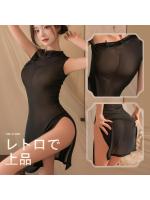 【癒しフル】 セクシーランジェリー 透けシースルー チャイナドレス 尻の露出 Tバック スリット レース マンネリ解消 コスチューム SM｜storeago00351dryb21vqcc