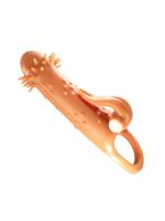 【癒しフル】 ペニスサック 振動機能 高弾力 突起パーティクル 拡大用 極厚 男性 装着簡単 SM ペニス拘束具 大人のおもちゃ｜storeago00351evt1ds40b7