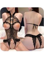 【癒しフル】 エロランジェリー 黒タイプ セクシー 胸の露出 シースルー 変態プレー 刺激体験アップ 穴開きデザイン セックスは最高｜storeago00351hr0rqe8kcw