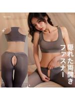 【癒しフル】 セクシーワークアウト ヨガウェア コスチューム スポーツブラ＆レギンスセット 穴開き ランジェリー コスプレ 女性 過激 仮装 SM レディース｜storeago00351urkkjnnupu