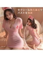 【癒しフル】 セクシーランジェリー ヒップ丈ナースコスチューム 胸元露出 背中露出 エッチ アダルトグッズ 女性用 可愛い｜storeago00351x882g6uno2