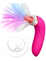 【癒しフル】 バイブ 吸引＋舌舐め クンニローター 5リズム360回転 8リズムリアル吸引 クリトリス責め 乳首開発バイブレーター アダルトグッズ 72｜storeago003631kgjifwitg