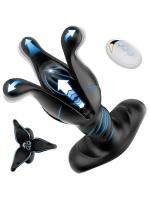 【癒しフル】 バイブ 拡張式バイブ【9種類の振動モード＆9種類の開閉収縮モード】【遠隔操作＆花のように開閉するモード】-USB充電式 防水 静音 女性用 男性用 リモコン付き 大人のおもちゃ 166｜storeago003633irxdwqmvt