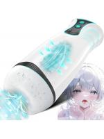 【癒しフル】 フェラ頂点 オナホ 電動 しゃぶる 吸い尽くす 3Dリアル圧感 オナホール フェラホール 手動圧感調整 バキューム 10種類振動 4種類吸引 静音 アダルトグッズ 男性用 大人のおもちゃb155｜storeago003635xwilue773