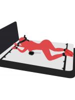 【癒しフル】 SMグッズ ベッド拘束具 SM拘束具 固定ベルト 束縛具 手枷 足枷 開脚 拘束器具 調教 SMプレイ SMコスプレ アイマスク 縛り 乳首 夫婦 カップル 調節可能 SM初心者 男女兼用 秘密梱包 55｜storeago00363gdk276h0om