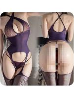 【癒しフル】 ボディストッキング 網タイツ レオタード セクシーランジェリー レディース コスプレ 過激 変態 SM シースルー クロッチレス 露出 えろい下着 アダルトグッズ8182｜storeago00363hshp5olqaa