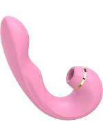 【癒しフル】 人気バイブ【 10種振動＋5種叩き＋5種吸引＋強力舌舐め＋4点攻め】潮吹きバイブ クリバイブ 吸うやつ クリ＆Gスポット＆ポルチオ同時刺激 クリ責め シリコン製 生活防水 大人のおもちゃ 男女兼用 81｜storeago00363m7aal4237k