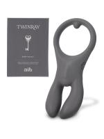 【癒しフル】 aib（アイブ）TWINRAY（ツインレイ）SWEET BLACK/パートナーと使えるバイブ/高周波モーター搭載｜storeago00364937fkppoox