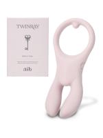 【癒しフル】 aib（アイブ）TWINRAY（ツインレイ）GENTLY PINK/ひとりでも、パートナーとも使えるバイブ/高周波モーター搭載｜storeago00364je6m7ghdy0