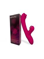 【癒しフル】 Muffin. 玉付き二股バイブ 吸うタイプ 防水機能付｜storeago00385tfzbbzcw5g