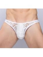 【癒しフル】 セクシーTバック（白）XLサイズ レースタイプで情熱的 普段使いから勝負時まで 魅惑なバックデザイン F332｜storeago00392fo99c858fj