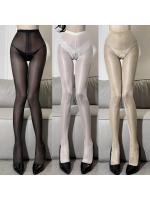 【癒しフル】 【脚フェチ完全悩殺】【お得な3枚組】誘惑の黒、背徳の白、生脚の肌色。滑らかな光沢と究極の透け感。美脚を演出する、誘惑のシャイニーパンスト F786｜storeago00392n6tfbcyxbj