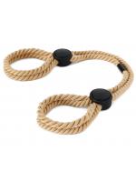 【癒しフル】 SM 拘束 ロープ 手錠風 【結ばない/簡単装着】 麻縄風 ストッパー付き 手枷 足枷 縛り プレイ ボンテージ 初心者 ポリエステル F780｜storeago00392tvbteoq6fm