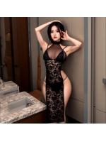 【癒しフル】 【過激】横、全部あいてます。禁断のサイドレス・シースルーチャイナドレス＆Tバックセット F754｜storeago00392w00sx8zrc9