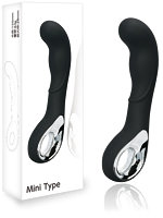 【癒しフル】 シリコンバイブミニ ブラック（p-167）｜vibrator3821