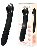 【癒しフル】 噂の吸引ピストンバイブ ブラック（p-181）｜vibrator3877