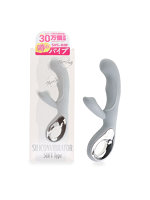 【癒しフル】 噂のシリコンバイブプラスソフト ライトグレー（p-317）｜vi4821